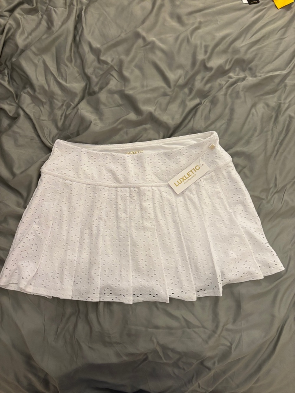 NWT Lilly Pulitzer Annora Skort White Eyelet Pleated Mini Skirt